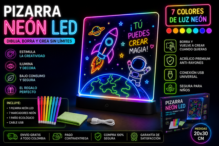 Tablero neon