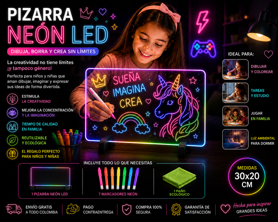 Tablero neon